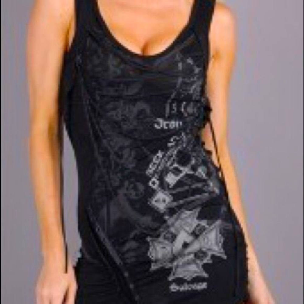 Salvage Edgy Graphic Designs Corset Style Tunic / Dress